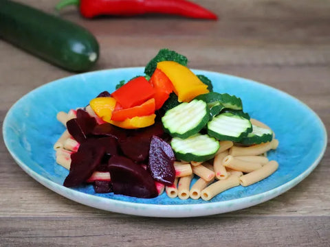 Fusilli mit Gemüse-Viererlei