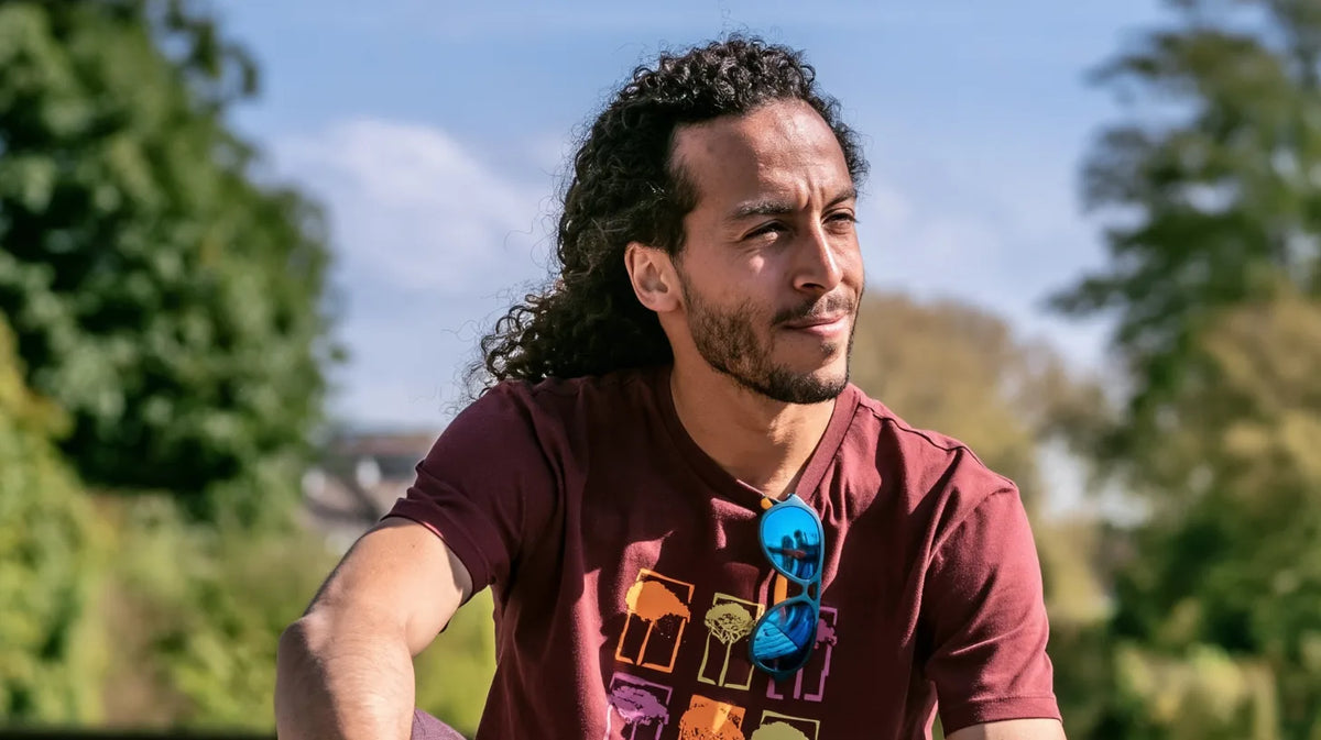 Anis Nasri, Gründer von Bio für alle, im Freien