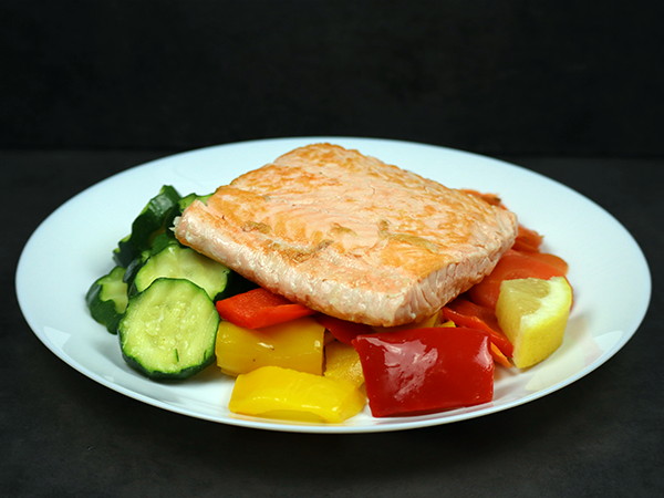 Lachs auf Gemüsevariation 1