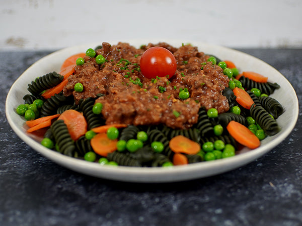 Spiru-Pasta an Bolognese und Gemüse 2