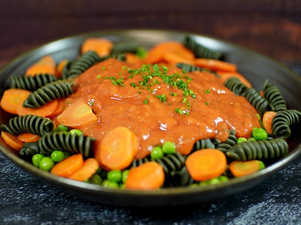 Spiru-Pasta an Tomatensauce und Gemüse 2