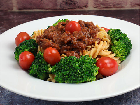 Fusilli an Bolognese und Gemüsevariation 2