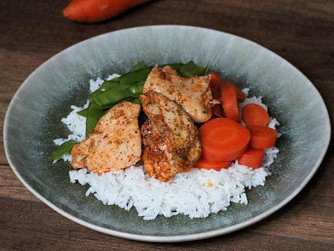 Poulet-Ragout mit Basmati und Gemüse