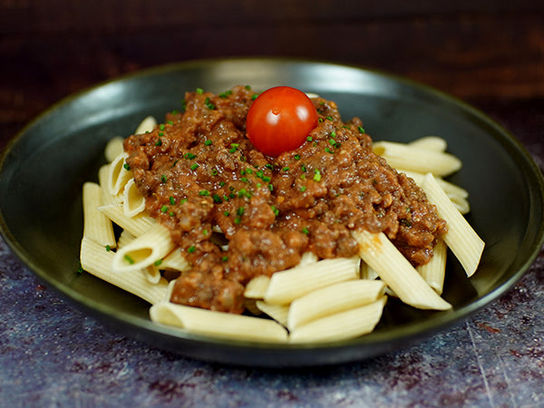 Vollkornspiralen an Bolognese