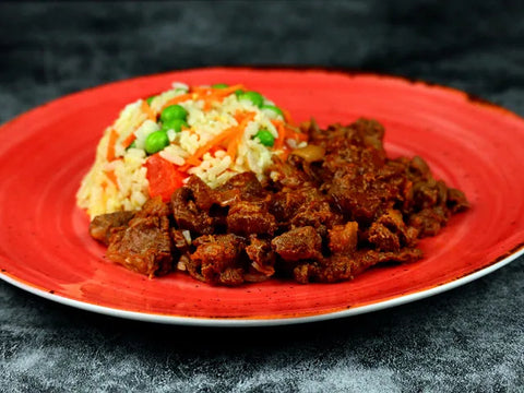 Bangkok-Beef auf gebratenem Reis