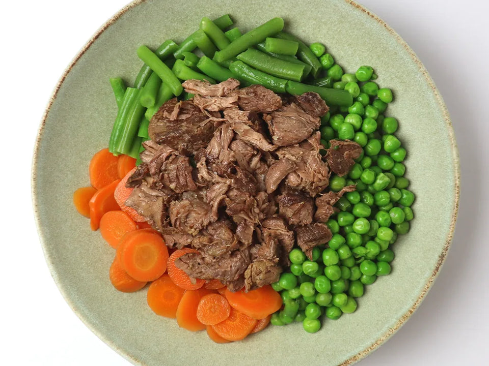 Pulled-Beef mit Gemüsevariation