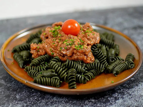 Spiru-Pasta an Bolognese